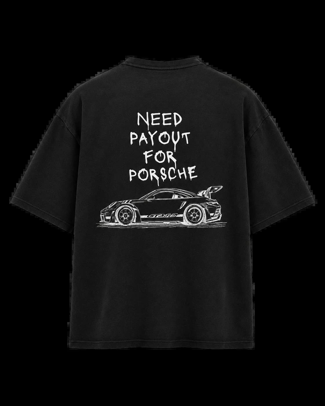 Payout for Porsche tee, back
